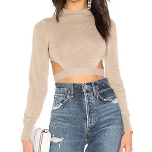 Lovers + Friends Cropped Sweater. Size Small. Worn once. Great condition.